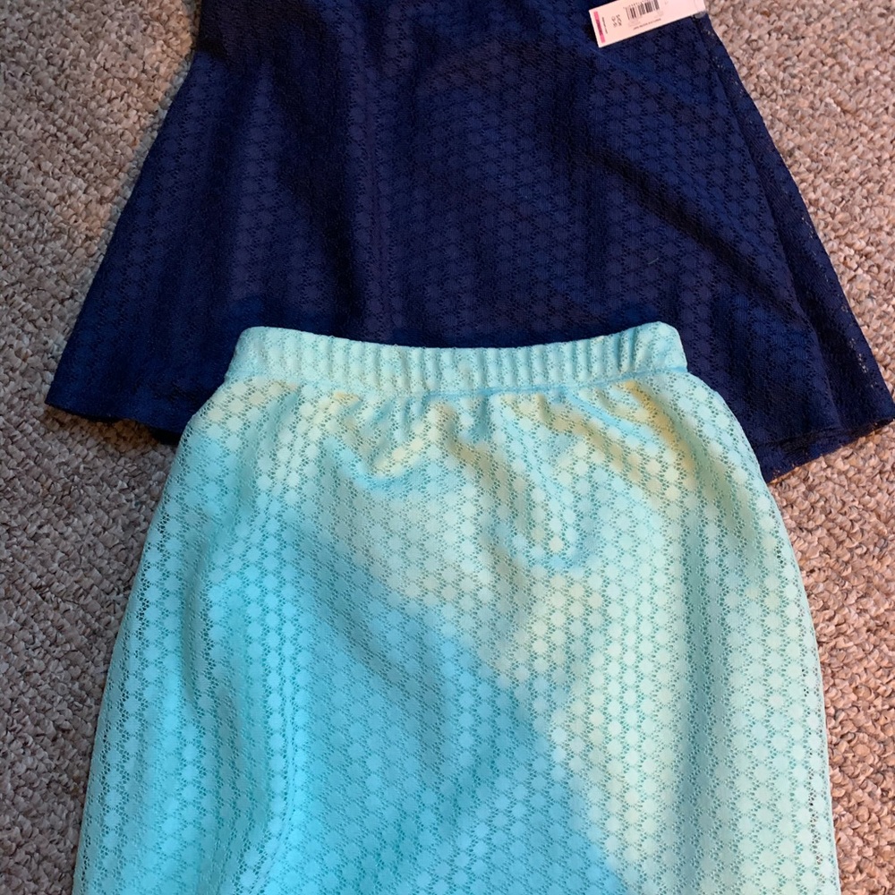 Juniors set of two skirts. Size small. New